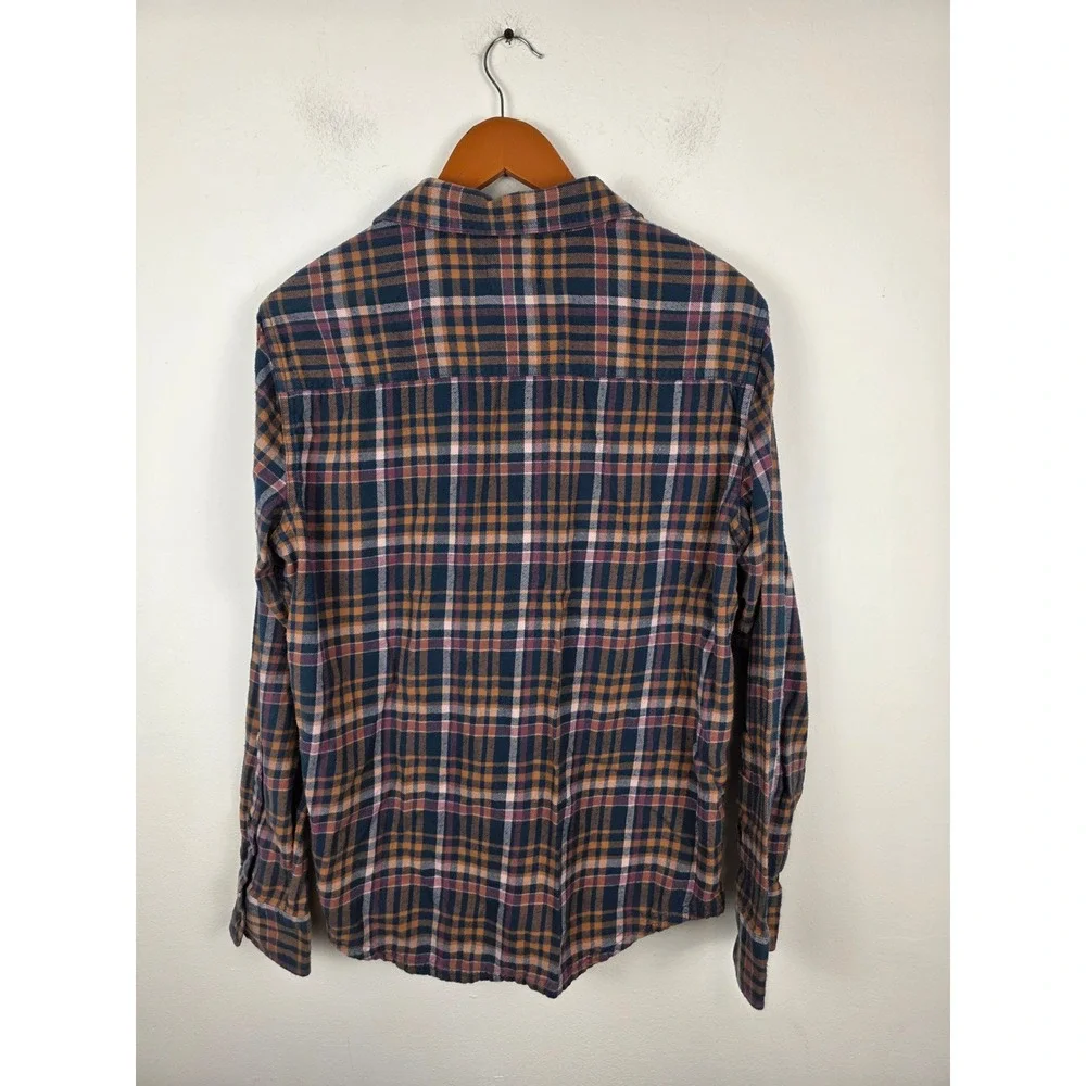 Pact Mens Plaid Button Shirt Long Sleeve‎ Cotton Casual Top Size Medium